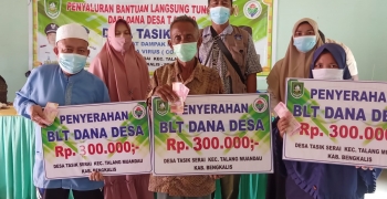 PEMBAGIAN BANTUAN LANGSUNG TUNAI (BLT) TAHAP VI,VII DAN VIII TAHUN 2021